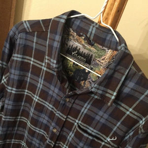 PLADRA Mid-Weight Flannel Men's Size S Outdoor Shi